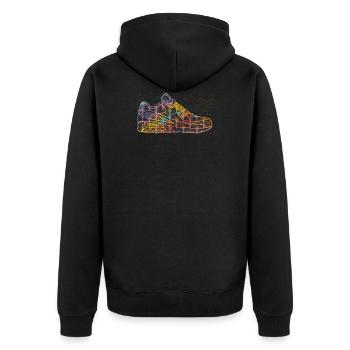 Sneaker Addict Shoe Shoes Basket hip hop Sneakers - Veste à capuche bio Premium Unisexe - noir - Dos - Nico (187cm)