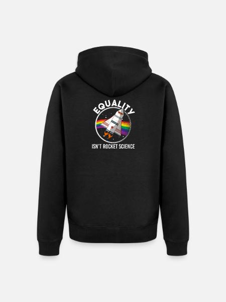 Gay Pride - Premium økologisk unisex-hættejakke - sort