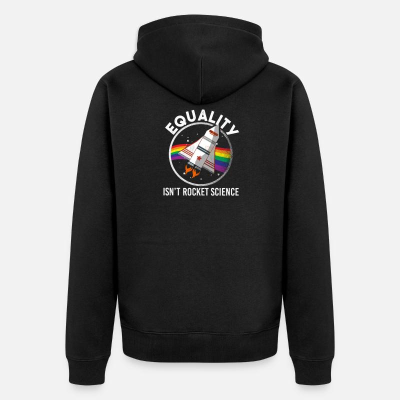 Gay Pride - Unisex Premium Bio Zip Hoodie - Schwarz