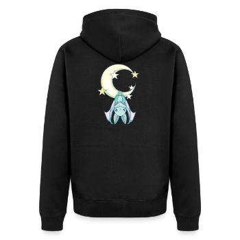 Nu Goth, Pastel Goth Aesthetic, Witchy Creepy Cute - Unisex Premium Organic Zip Hoodie - black - Back - Nico (187cm)