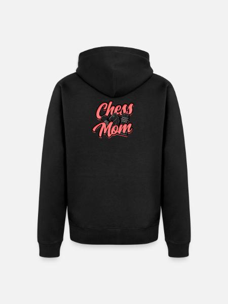 Schach Mutter – Mutter Schachkameraden - Unisex Premium Bio Zip Hoodie - Schwarz