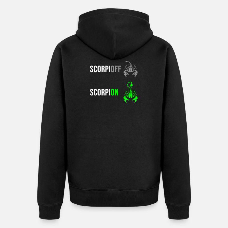 Scorpion drôle - Veste à capuche bio Premium Unisexe - noir