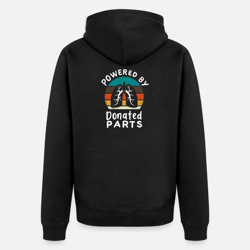 Powered By Donated Parts - Cadeau - Veste à capuche bio Premium Unisexe - noir