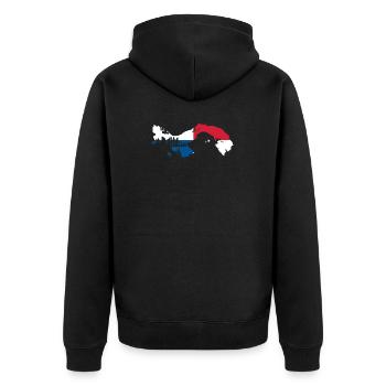 Drapeau du Panama - Veste à capuche bio Premium Unisexe - noir - Dos - Nico (187cm)