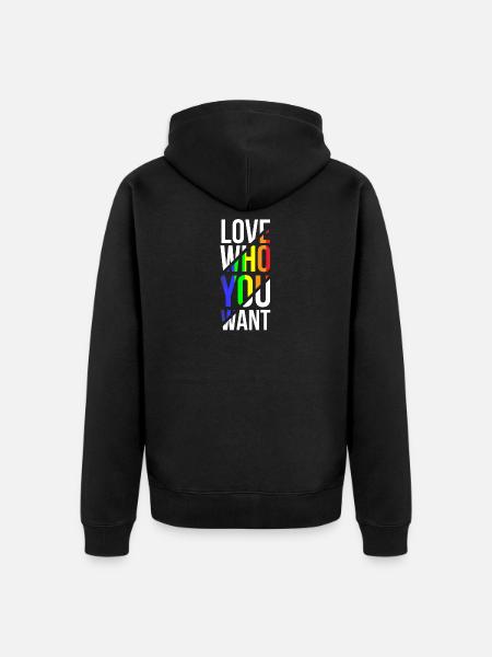 Gay Pride - Veste à capuche bio Premium Unisexe - noir