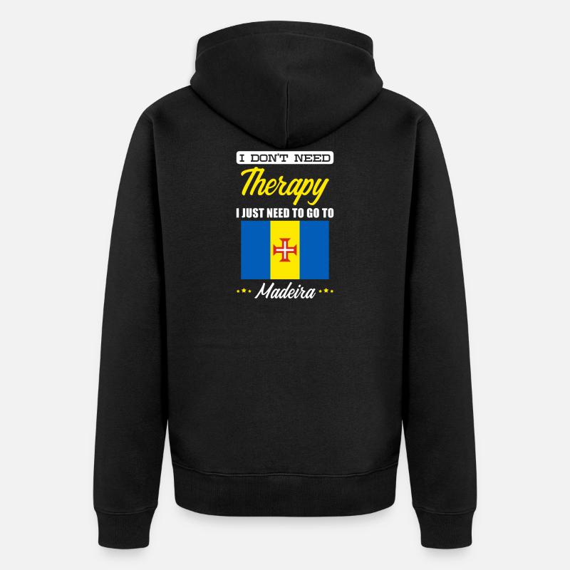 Madère - Veste à capuche bio Premium Unisexe - noir