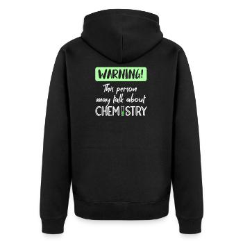 Chimistes - Veste à capuche bio Premium Unisexe - noir - Dos - Nico (187cm)