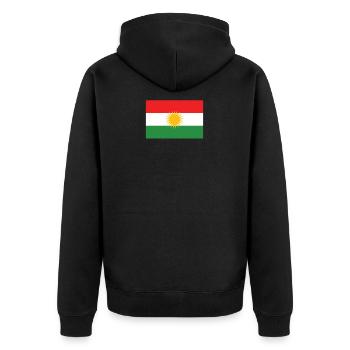 Kurde Kurdistan Biji Kurdistan - Veste à capuche bio Premium Unisexe - noir - Dos - Nico (187cm)