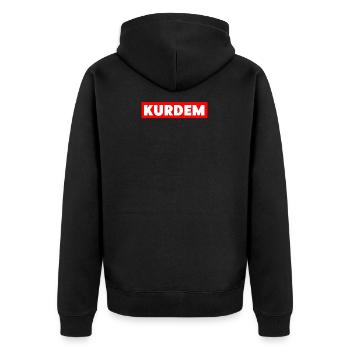 Kurde Kurdistan Biji Kurdistan - Veste à capuche bio Premium Unisexe - noir - Dos - Nico (187cm)