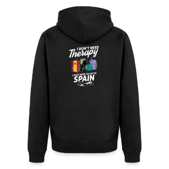Spain flag I Spanish Souvenirs - Veste à capuche bio Premium Unisexe - noir - Dos - Nico (187cm)
