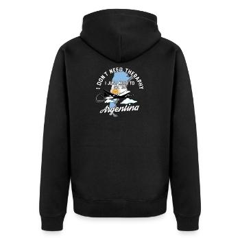 Argentina flag I Argentinan Souvenirs - Veste à capuche bio Premium Unisexe - noir - Dos - Nico (187cm)