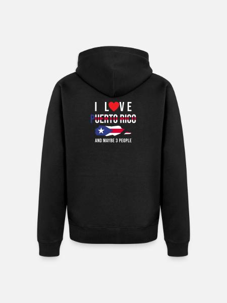 Puerto Rico Ich liebe Puerto Rico - Ekologisk premiumluvjack unisex - svart