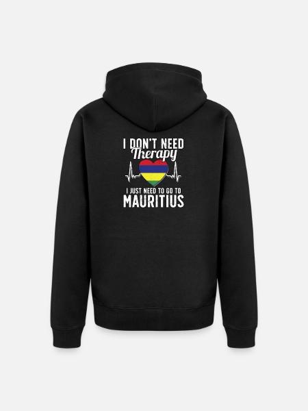 Mauritius flag I Mauritius Souvenirs - Unisex Premium Organic Zip Hoodie - black