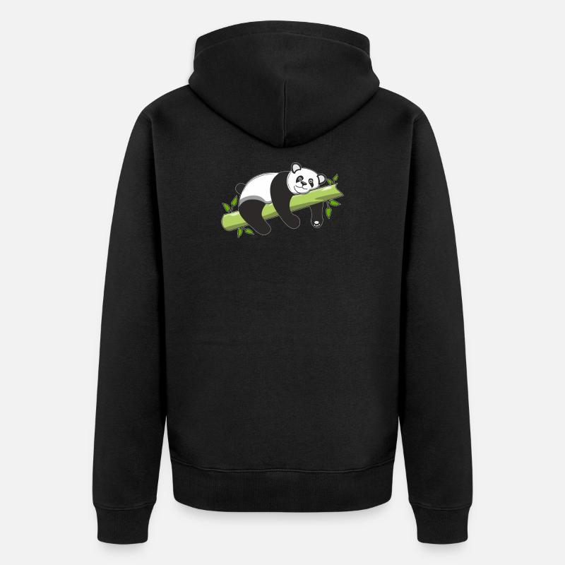 PANDA OURS - Veste à capuche bio Premium Unisexe - noir