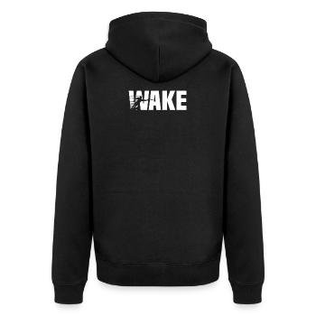 Wakeboarding Wakeboard Wake Water Sports Surfers - Unisex Premium Organic Zip Hoodie - black - Back - Nico (187cm)