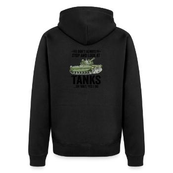 Soldats soldats cadeau - Veste à capuche bio Premium Unisexe - noir - Dos - Nico (187cm)