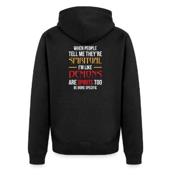 Drôle de sort Spiritualité spirituelle - Veste à capuche bio Premium Unisexe - noir - Dos - Nico (187cm)