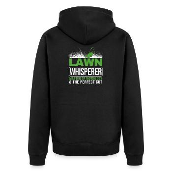 Lawn Whisper Groundskeeper Landscaper Gardener - Veste à capuche bio Premium Unisexe - noir - Dos - Nico (187cm)