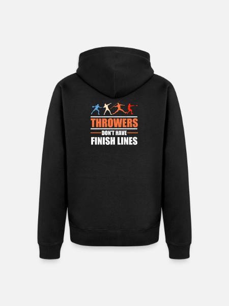 Throwers Don't Have Finish Lines Javelin Discus - Ekologisk premiumluvjack unisex - svart