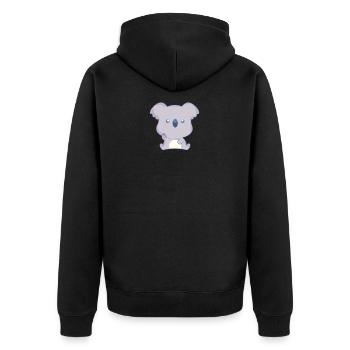 Koala Majeur - Veste à capuche bio Premium Unisexe - noir - Dos - Nico (187cm)