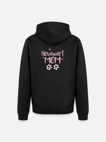 Hovawart Mom - Unisex Premium Organic Zip Hoodie - black