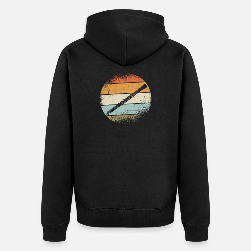 Oboe - Unisex Premium Bio Zip Hoodie - Schwarz