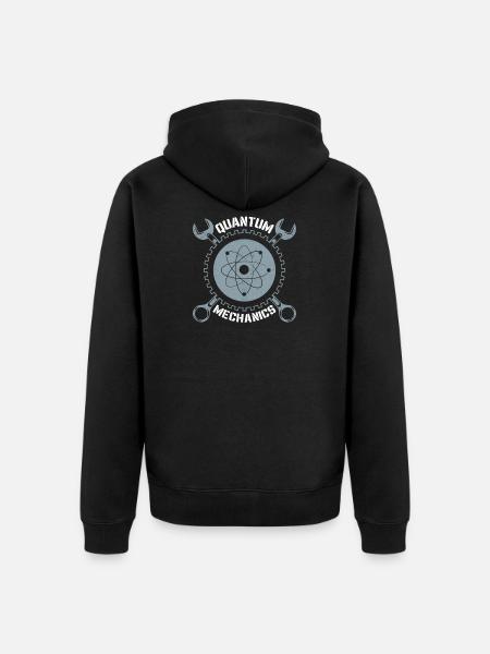 Quantenmechanik Quantenphysik Technik - Unisex Premium Bio Zip Hoodie - Schwarz