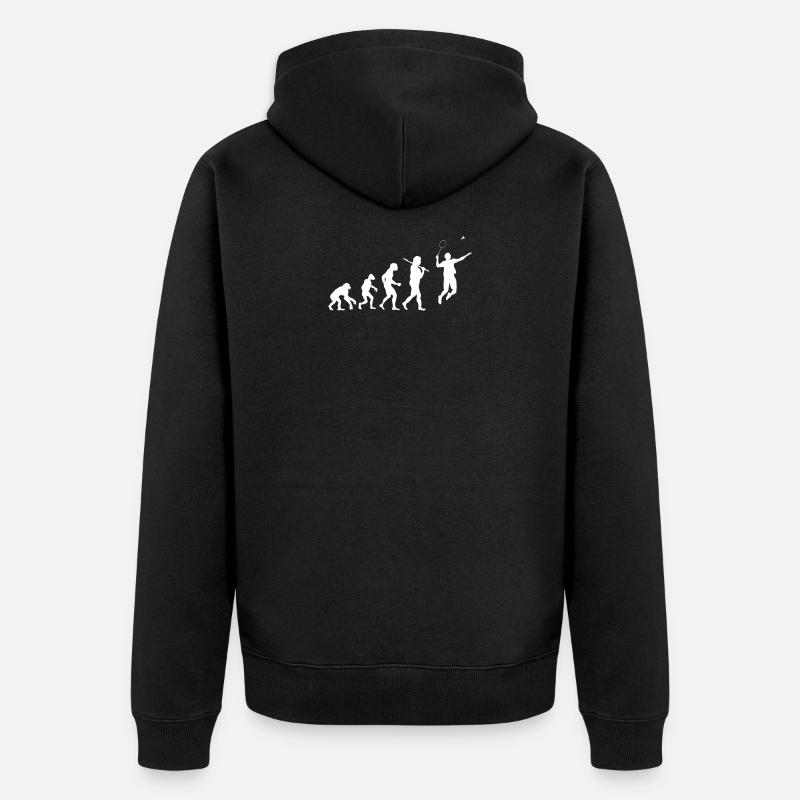 Evolution Badminton - Veste à capuche bio Premium Unisexe - noir