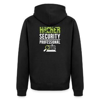 Hacker Security Professional - Veste à capuche bio Premium Unisexe - noir - Dos - Nico (187cm)