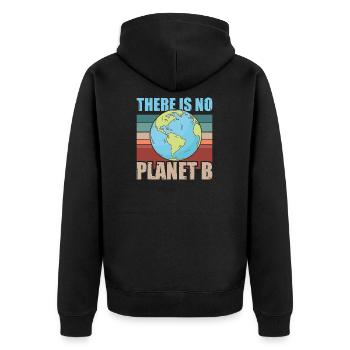 There is no Planet B - Veste à capuche bio Premium Unisexe - noir - Dos - Nico (187cm)