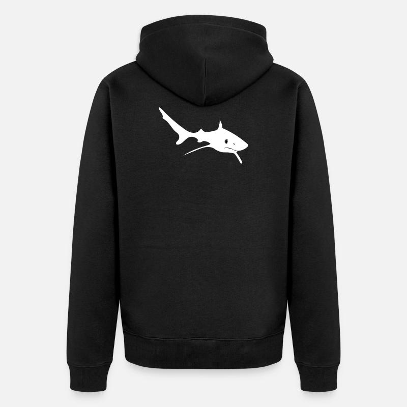 Requins - Veste à capuche bio Premium Unisexe - noir
