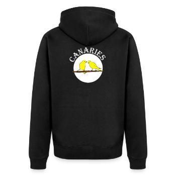 Canaris - Veste à capuche bio Premium Unisexe - noir - Dos - Nico (187cm)