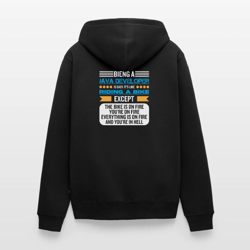 Java Developer Unisex Premium Bio Zip Hoodie