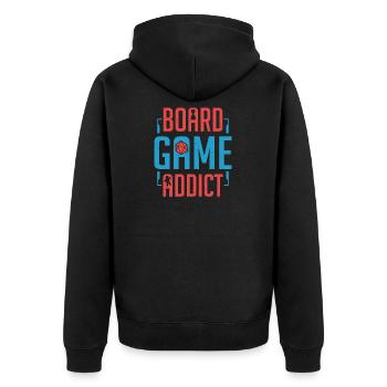 Jeu de table Jeu Addict Jeu de société Jeu de société Gamer - Veste à capuche bio Premium Unisexe - noir - Dos - Nico (187cm)
