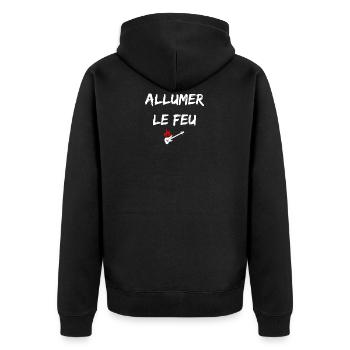 Allumer Le Feu Guitare Guitariste - Veste à capuche bio Premium Unisexe - noir - Dos - Nico (187cm)