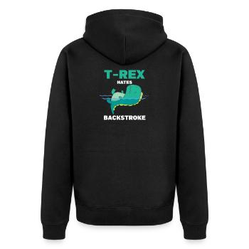 TRex Hates Backstrope Swim Athlete Swimming - Veste à capuche bio Premium Unisexe - noir - Dos - Nico (187cm)