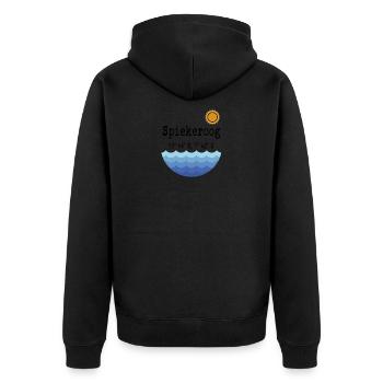 Spiekeroog coordinates, Spiekeroog - Veste à capuche bio Premium Unisexe - noir - Dos - Nico (187cm)