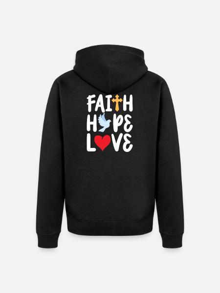 Abbigliamento religioso cristiano fede carina - Ekologisk premiumluvjack unisex - svart