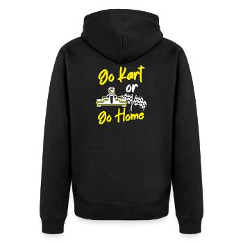 Go Kart Or Go Home Gokart - Veste à capuche bio Premium Unisexe - noir - Dos - Nico (187cm)