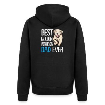 Golden Retriever | Golden Retriever - Veste à capuche bio Premium Unisexe - noir - Dos - Nico (187cm)