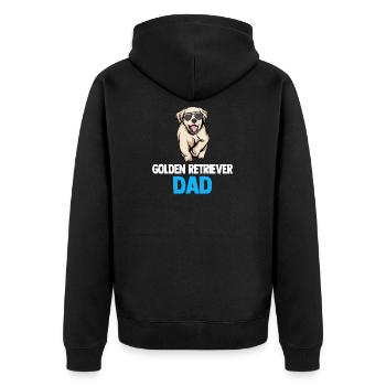 Golden Retriever | Golden Retriever - Veste à capuche bio Premium Unisexe - noir - Dos - Nico (187cm)