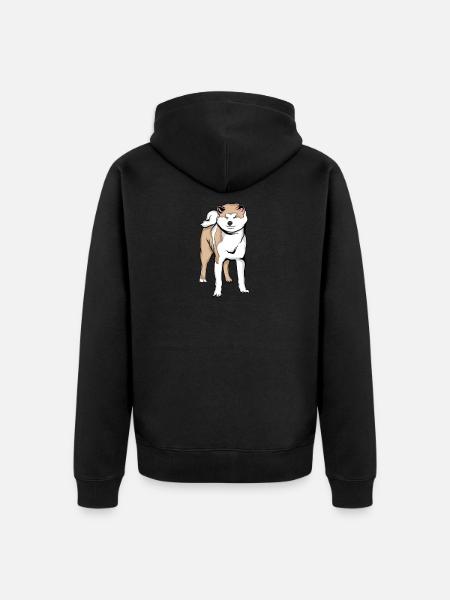 Akita Inu - Unisex Premium Organic Zip Hoodie - black