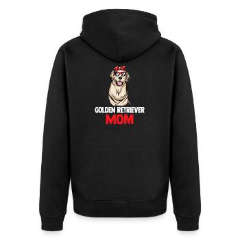 Golden Retriever | Golden Retriever - Veste à capuche bio Premium Unisexe - noir - Dos - Nico (187cm)
