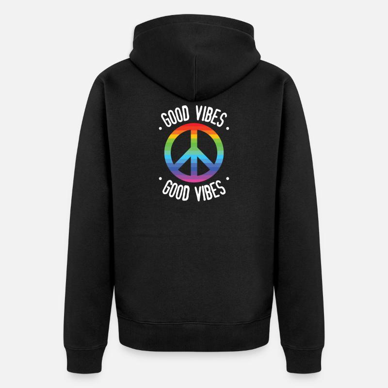 Good Vibes - Veste à capuche bio Premium Unisexe - noir