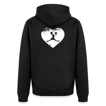 Cheerleading Cheerleader Cheerleaderin Cheer - Unisex Premium Organic Zip Hoodie - black - Back - Nico (187cm)
