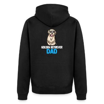 Golden Retriever | Golden Retriever - Veste à capuche bio Premium Unisexe - noir - Dos - Nico (187cm)