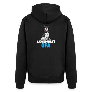 Alaskan Malamute - Veste à capuche bio Premium Unisexe - noir - Dos - Nico (187cm)