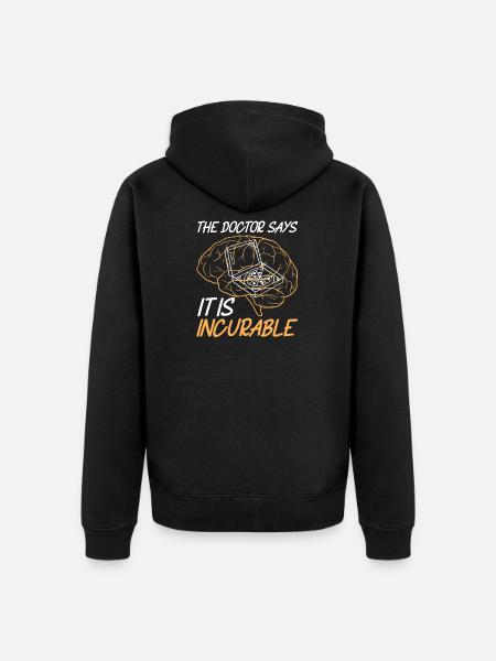 Pizza Baker Pizza Baking Pizzeria - Unisex Premium Organic Zip Hoodie - black