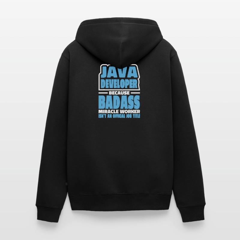 Java Developer Badass Unisex Premium Organic Zip Hoodie
