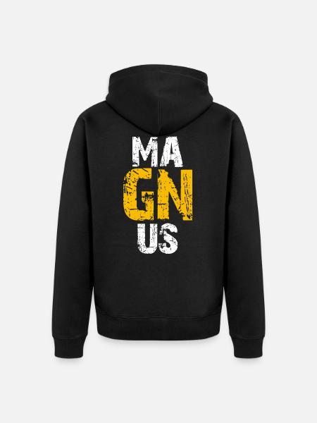 Magnus - Unisex Premium Bio Zip Hoodie - Schwarz
